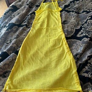 Vibrant Yellow Sleeveless Dress